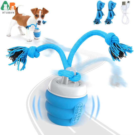Interactive Dog Toys Ball - Fun Moving Dog Toys to Keep Them Busy , Rechargeable Smart Automatic Dog Ball for Boredom